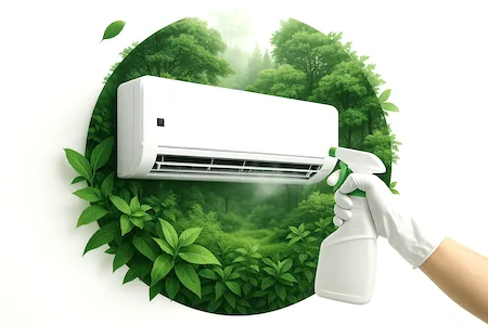 Residential mini-split AC cleaning Montreal