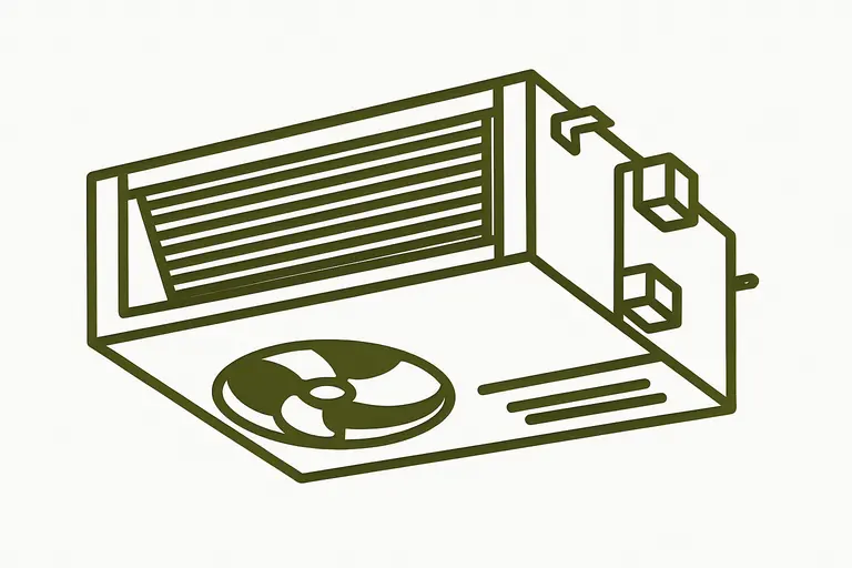 Fan coil unit cleaning illustration