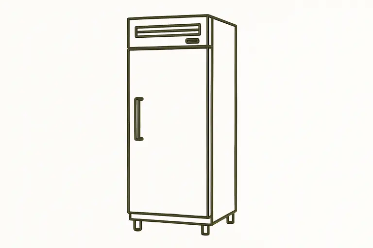 Illustration de réfrigérateur commercial