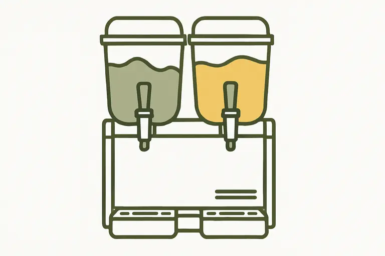 Commercial slush machine illustration